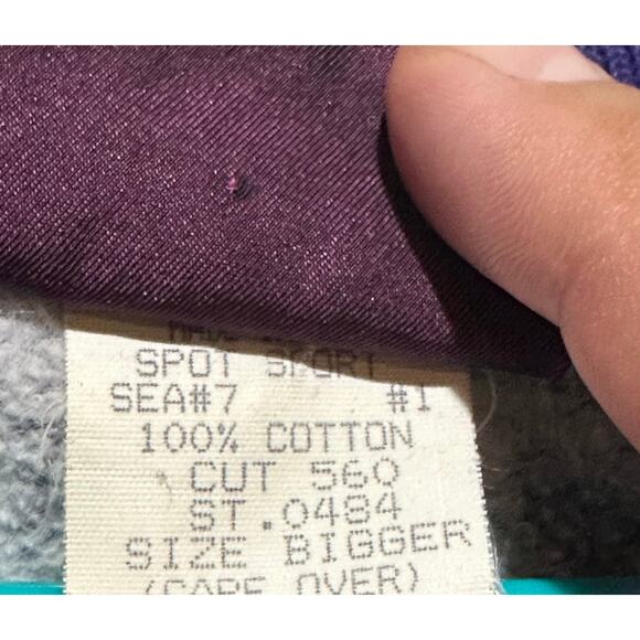 Vintage SPOT SPORT European Beach Blue Pullover XL Sweater Surf Skate USA 90's - Picture 8 of 9